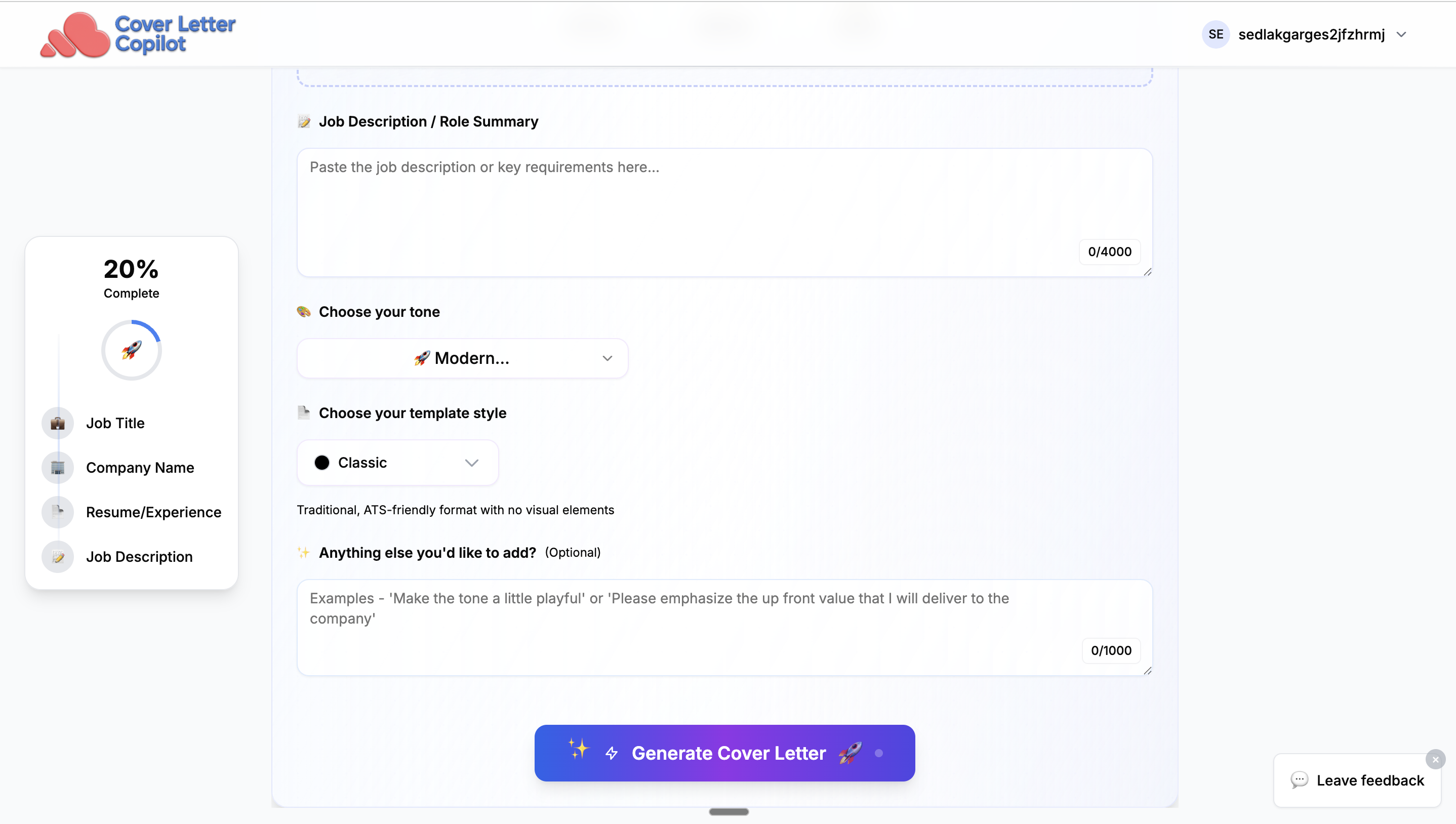 Step 2: Smart Resume Upload